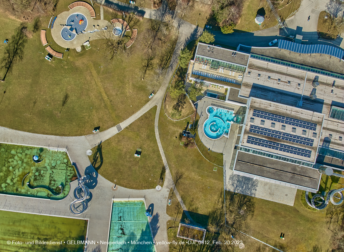 20.02.2023 - der Ostpark im zu warmen Februar 2023 in Neuperlach